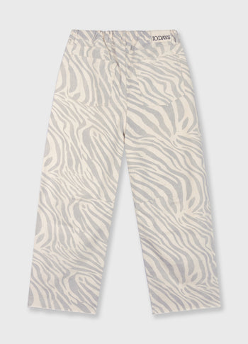 western broek zebra | ecru