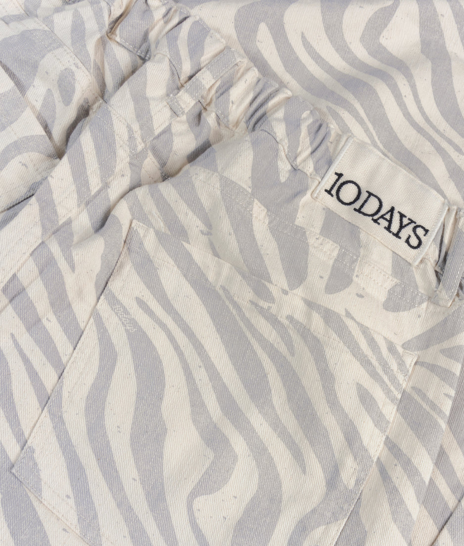 western broek zebra | ecru