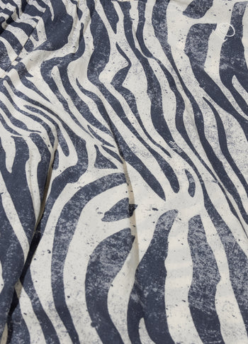 wide skirt zebra voile | light vanilla