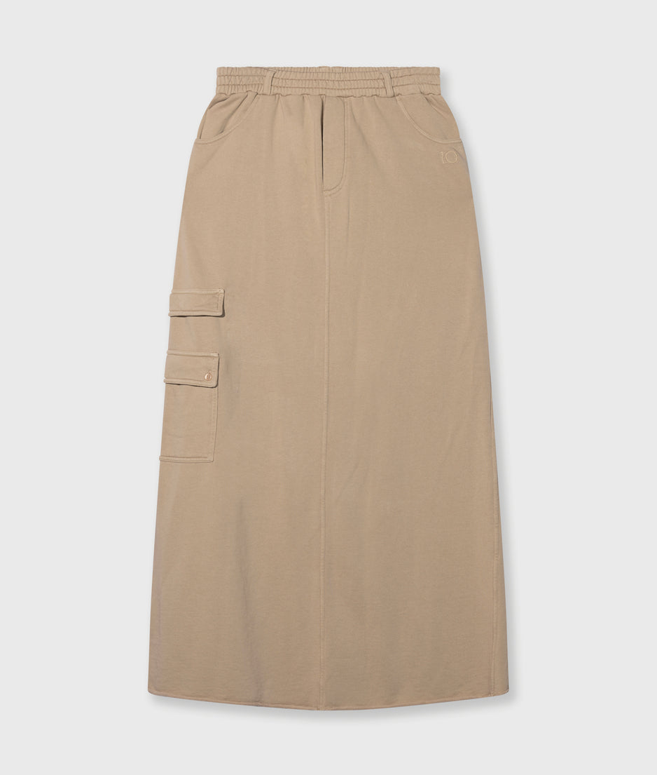 straight skirt pockets | earth