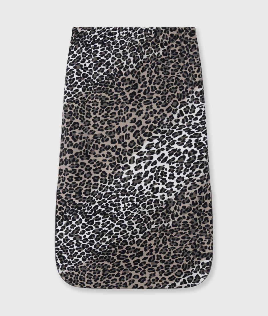 soft scuba skirt leopard | ecru