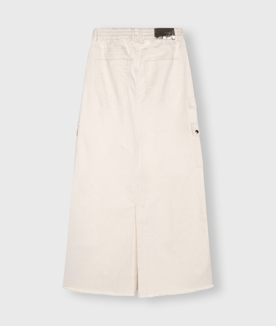 maxi skirt twill | ecru