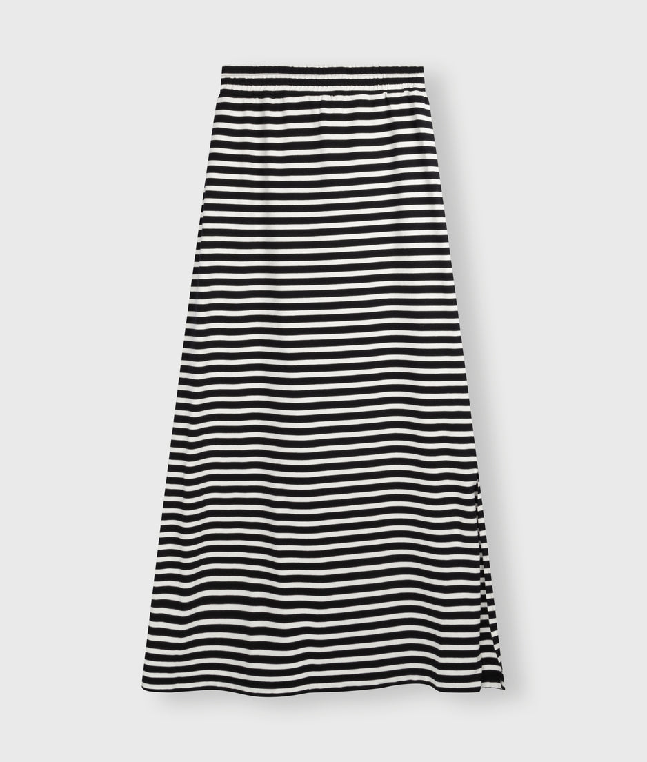 long skirt stripes | black/ecru