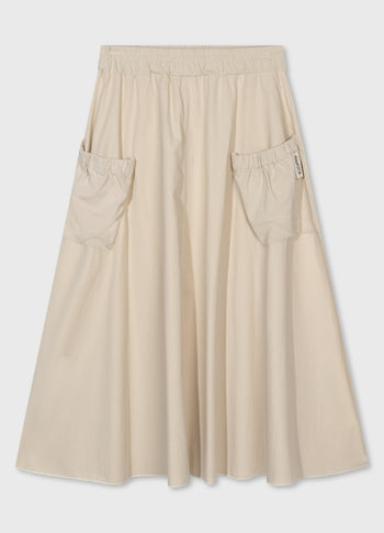 A-line maxi skirt | safari