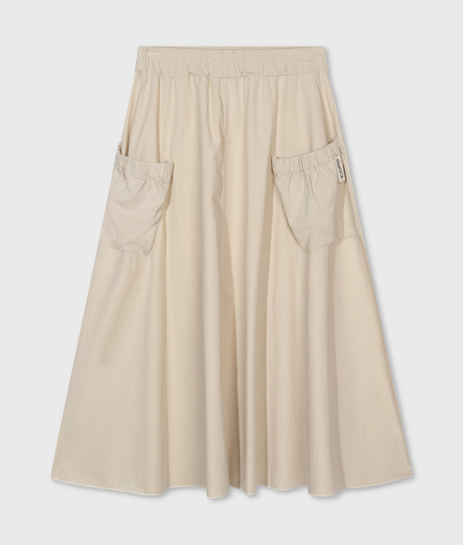 A-line maxi skirt | safari