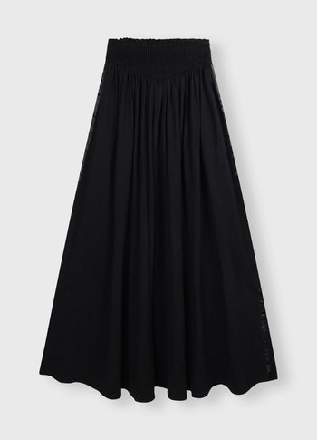 smock skirt | black