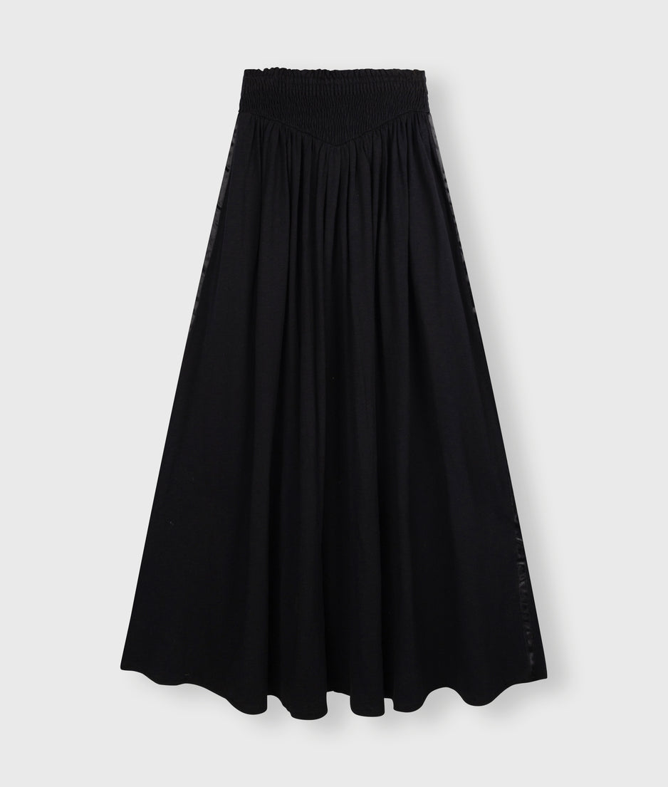 smock skirt | black