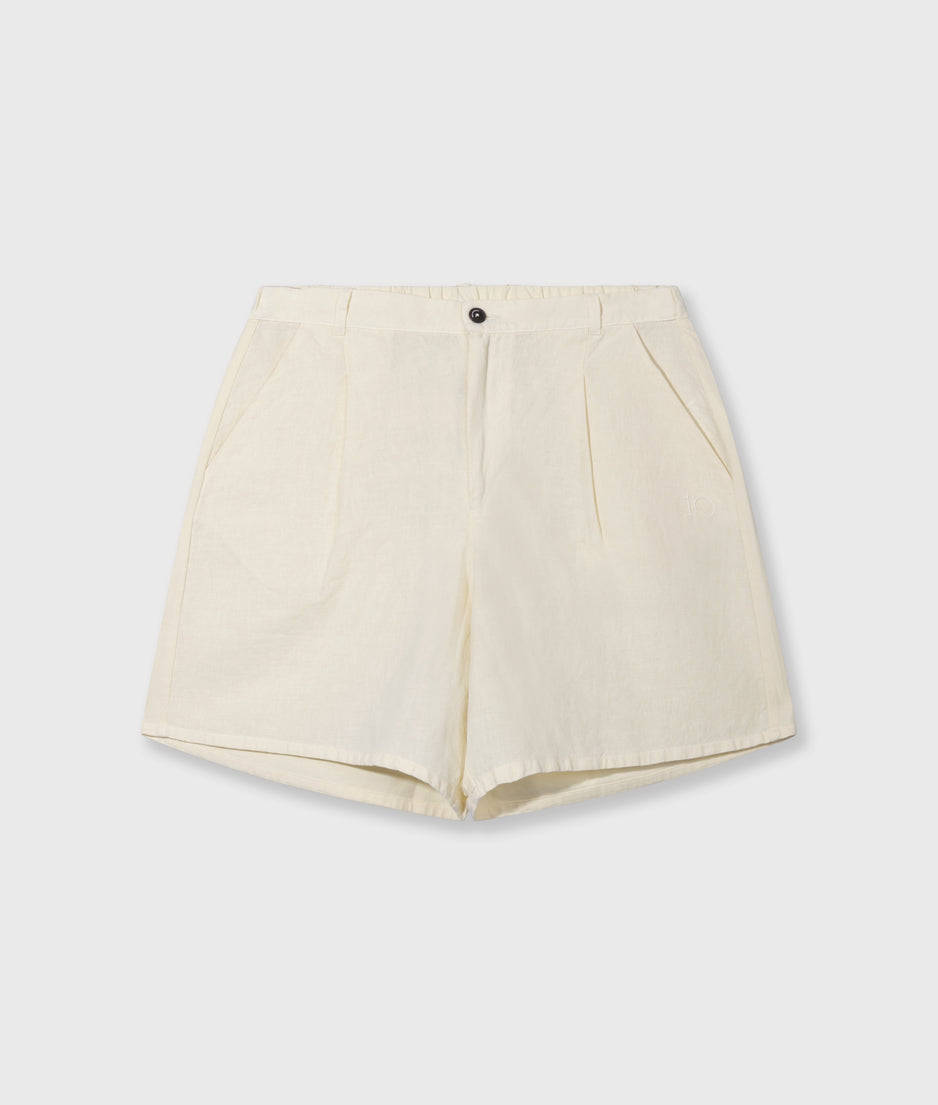 wide shorts linen | soft vanilla
