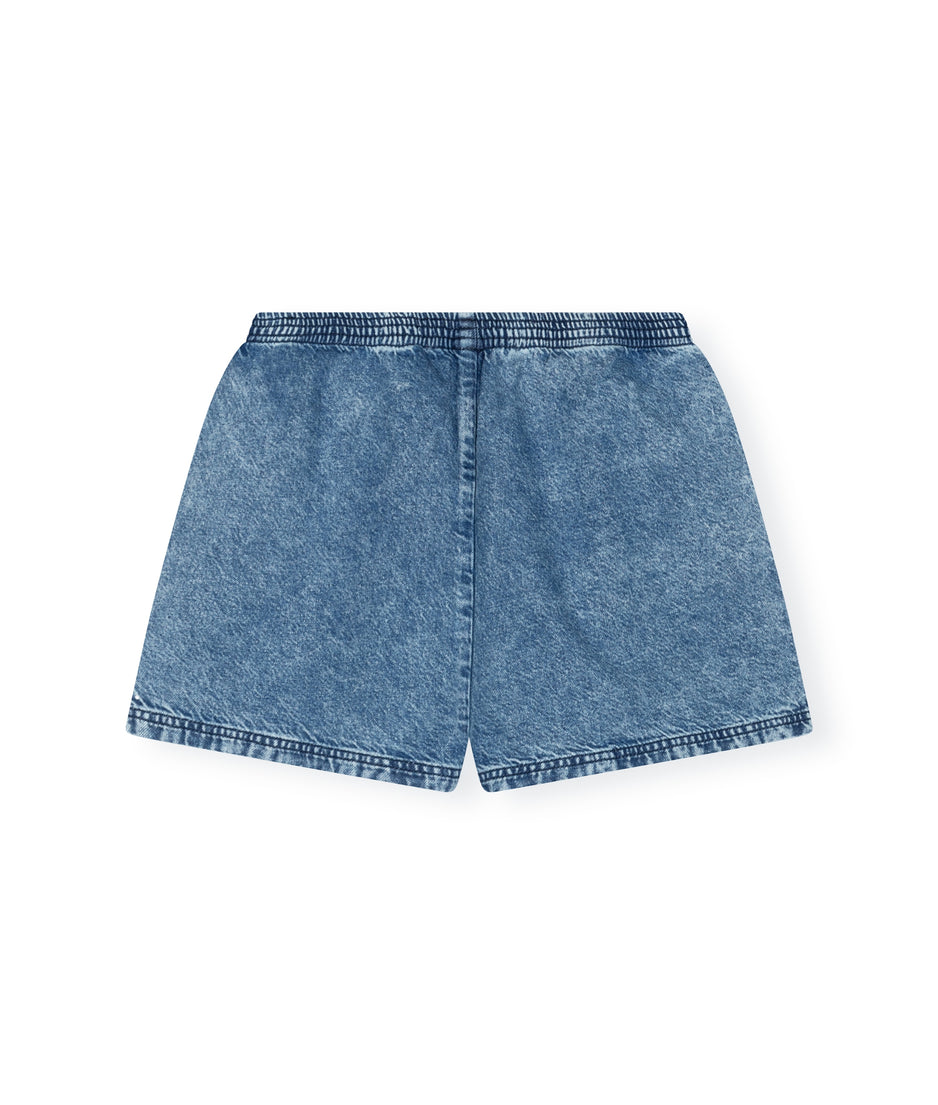 flowy shorts | blue denim