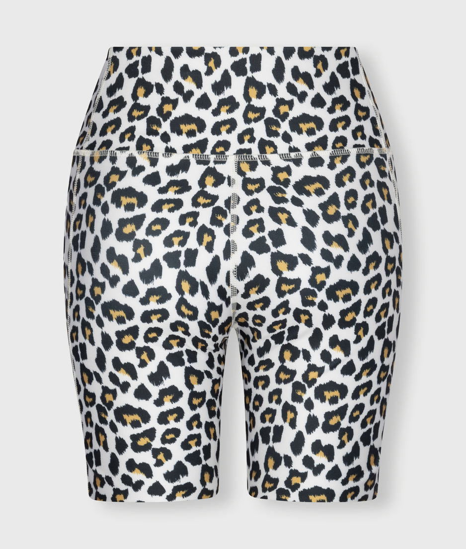 cycling shorts leopard | bone