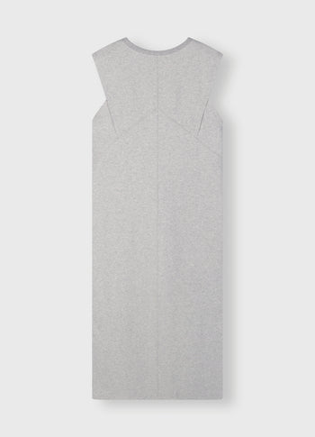 easy sleeveless dress | light grey melee