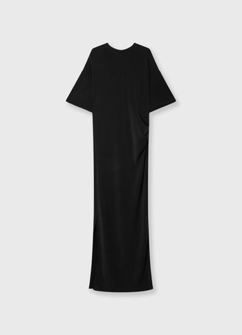 soft scuba tee dress | black