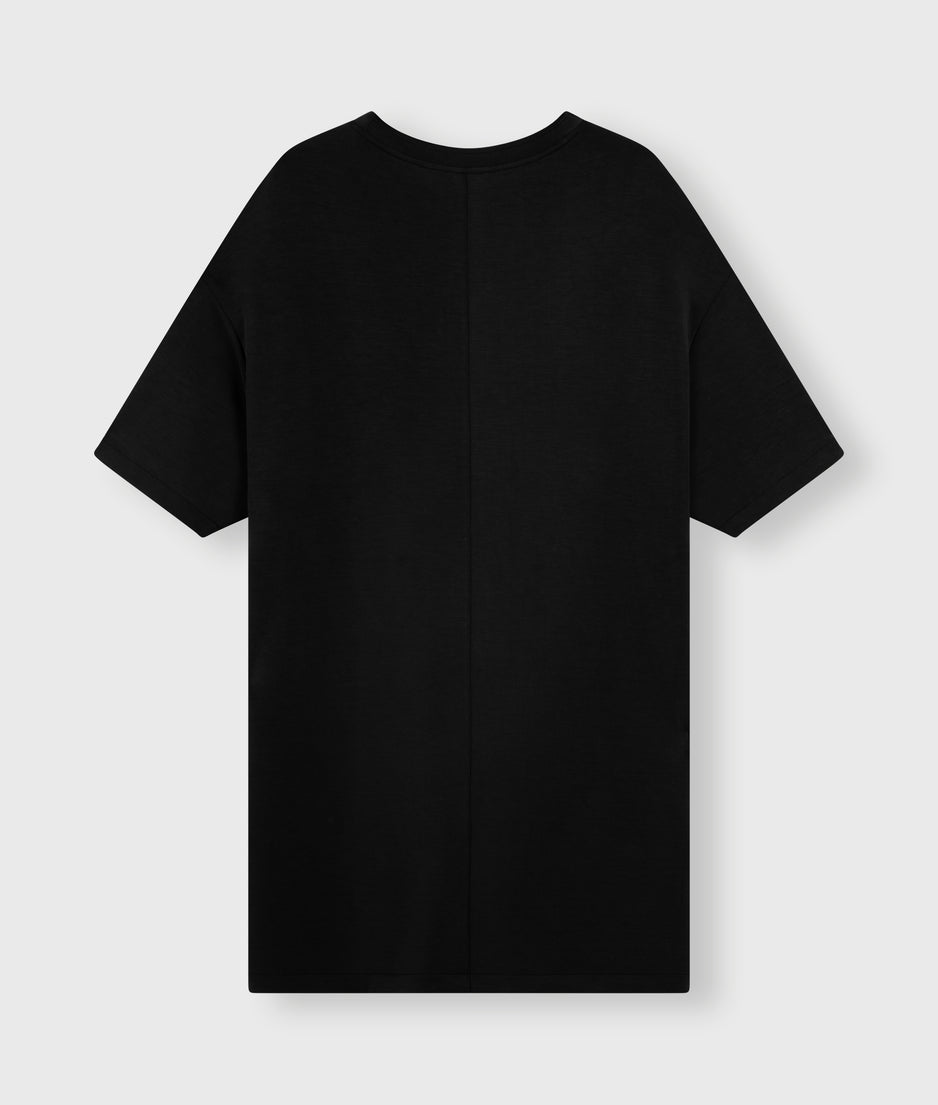soft active tee dress | black