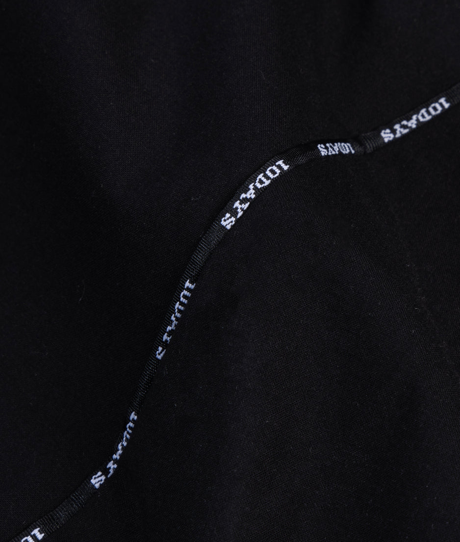 short sleeve dress voile | black