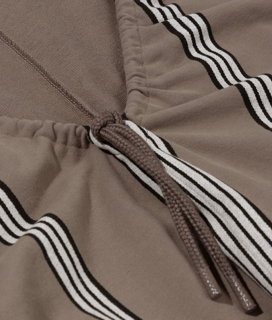 fleece tunic stripes | moonrock
