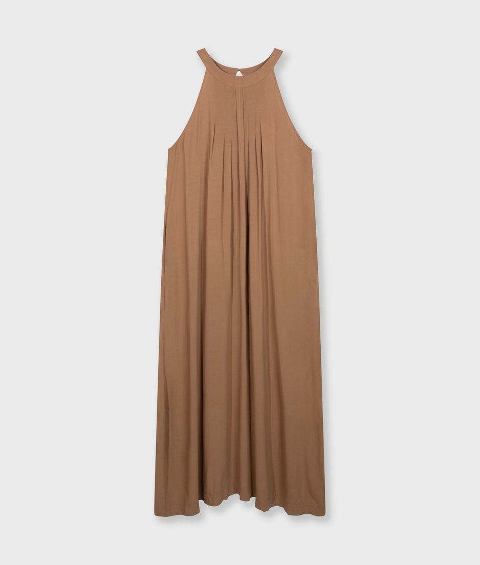 smoking dress | cedar brown