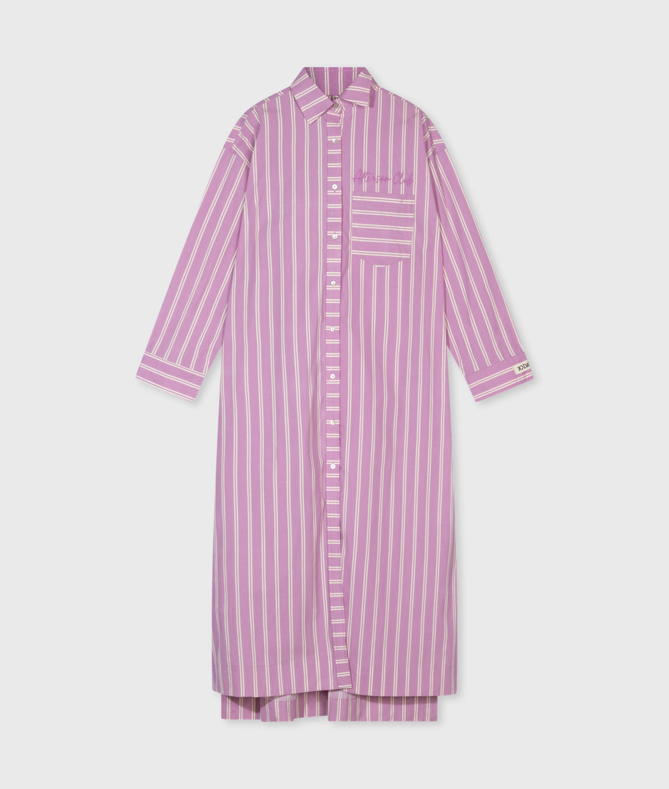 maxi shirt dress stripes | violet