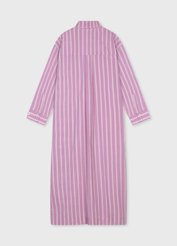 maxi shirt dress stripes | violet