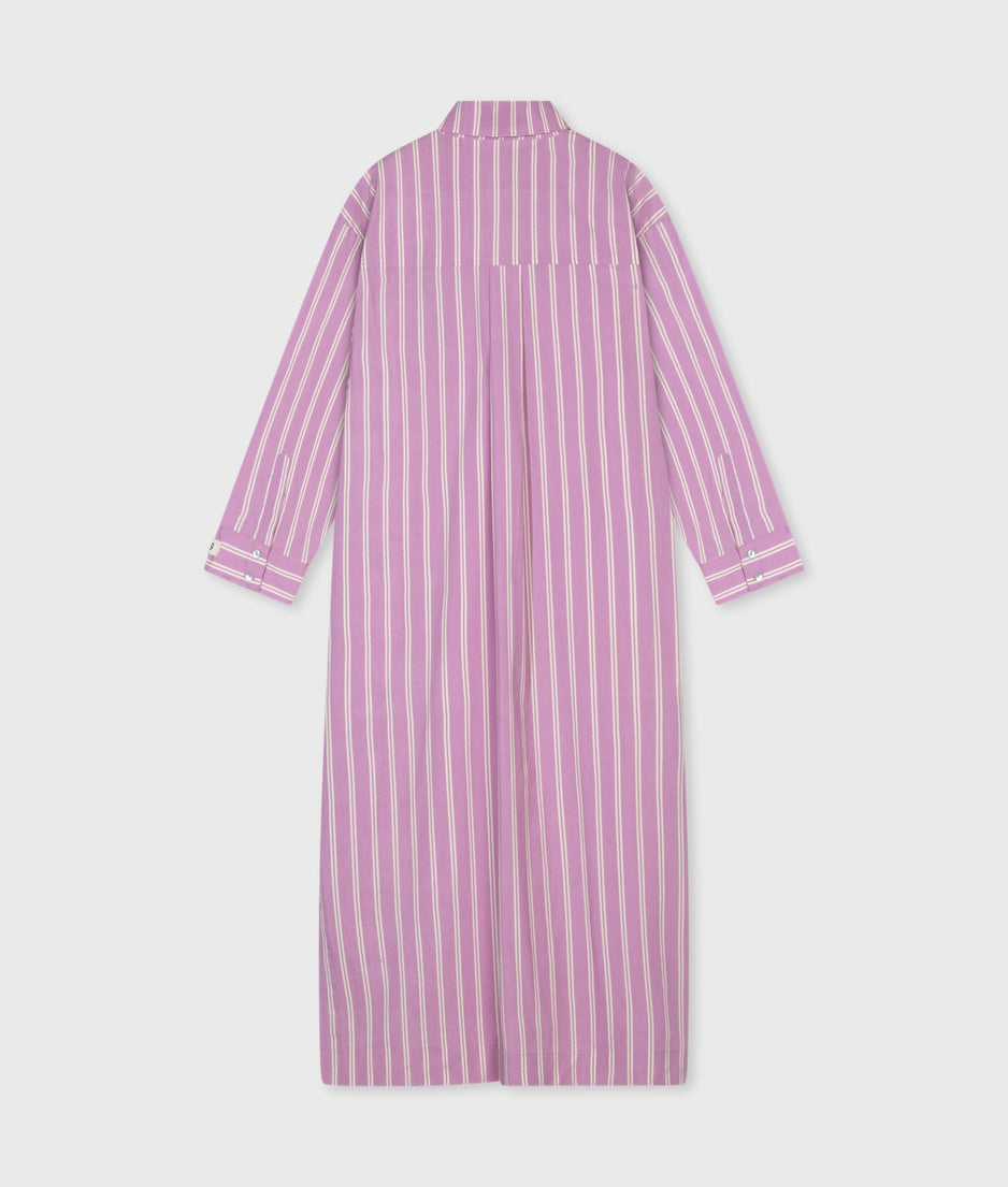 maxi shirt dress stripes | violet