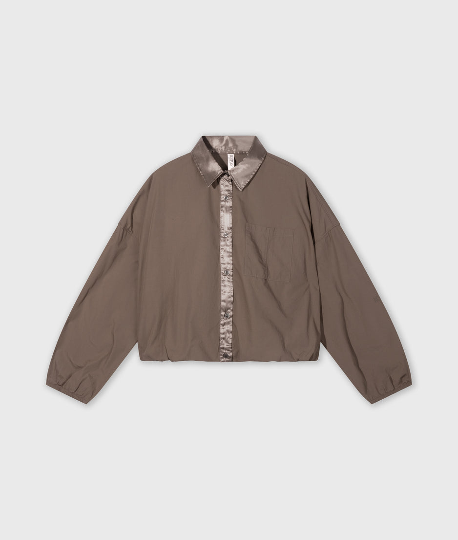 cropped smoking blouse | moonrock