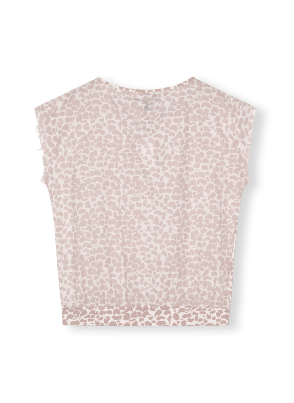 voile tee leopard | ecru