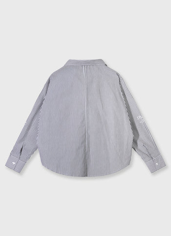 shirt stripes | white/charcoal