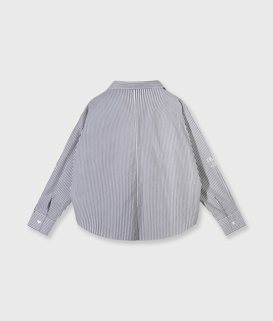shirt stripes | white/charcoal