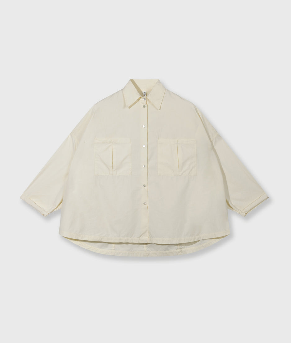 oversized shirt | soft vanilla