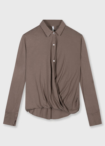 wrap blouse | moonrock