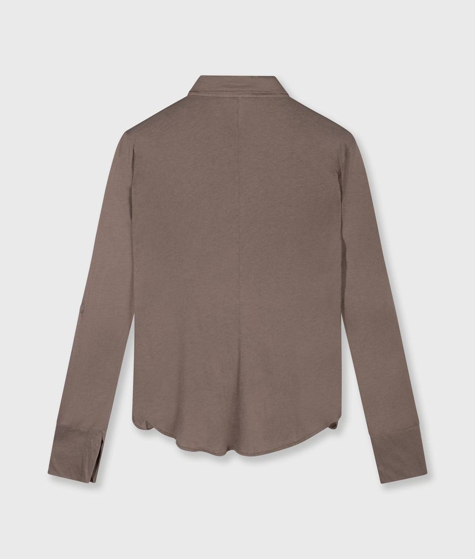 wrap blouse | moonrock