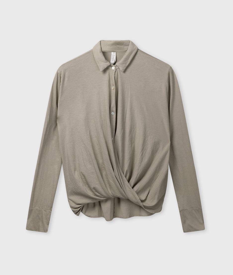 wrap blouse | fog