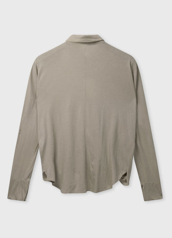 wrap blouse | fog
