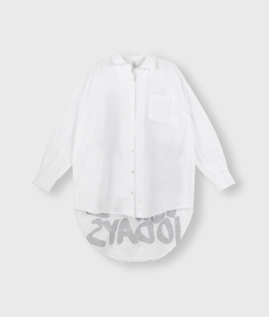 oversized shirt sabatical | white
