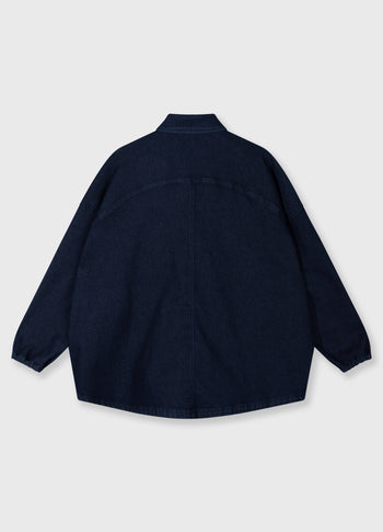 blouse chambray | dark blue