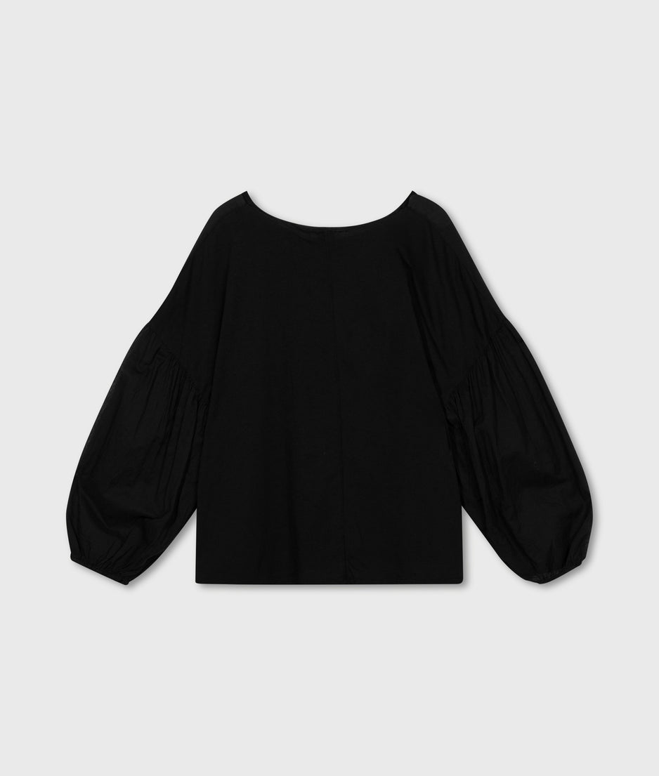 balloon sleeve blouse | black
