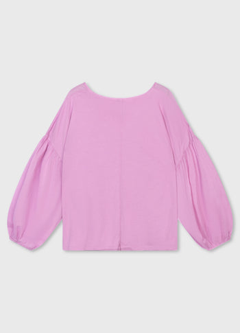 balloon sleeve blouse | violet