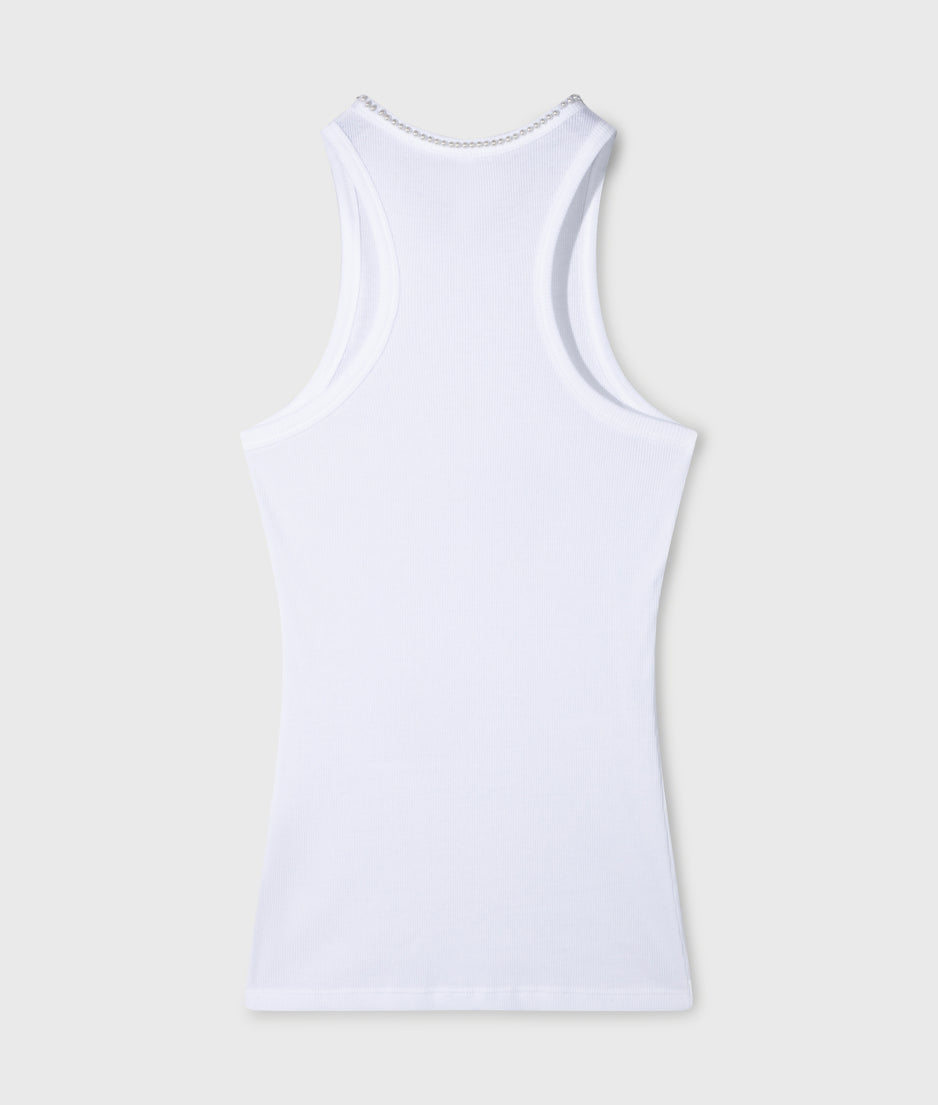tank top pearl | white