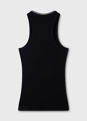 tank top pearl | black