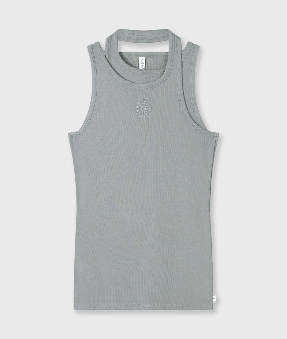 a-symmetric rib top | light graphite