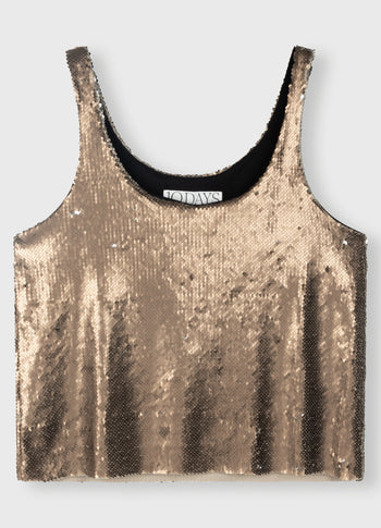 top sequins | warm taupe