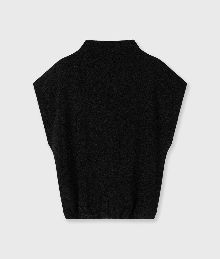 sleeveless top sparkle | black