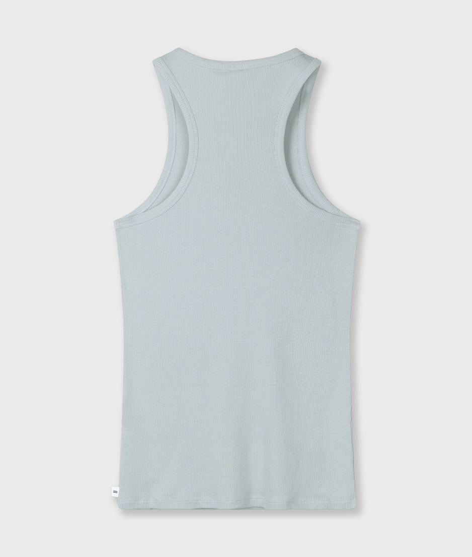 tank top rib | clean blue