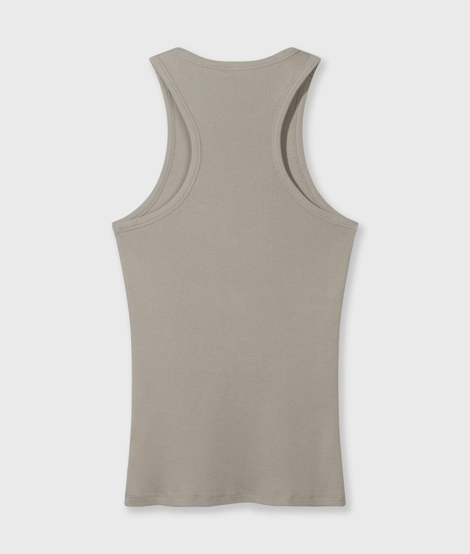 tank top rib | fog