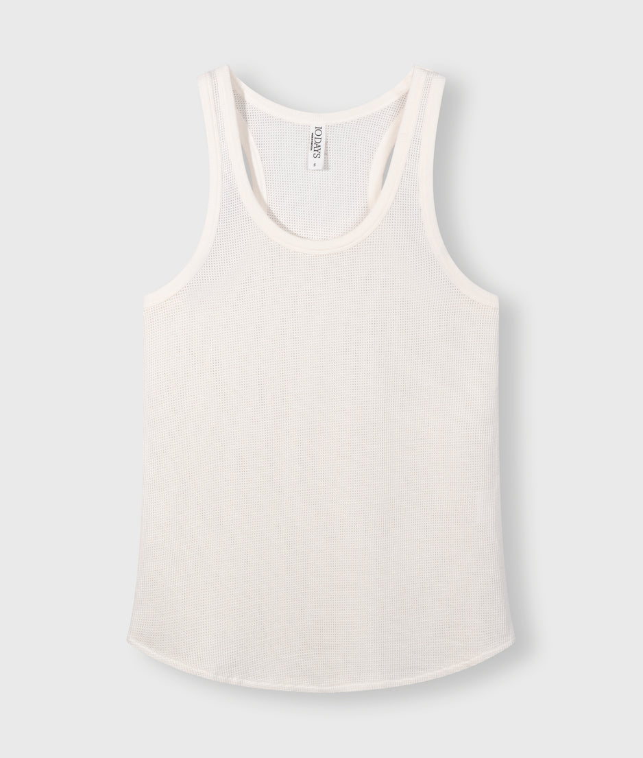 singlet mesh | ecru