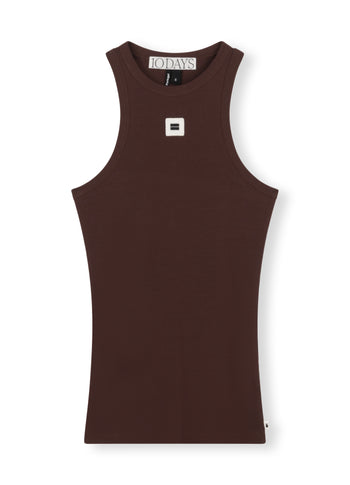 tank top rib | aubergine