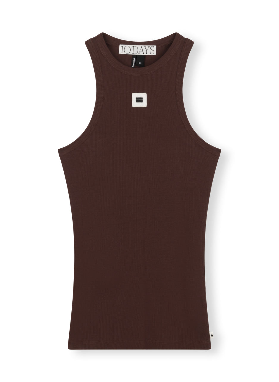 tank top rib | aubergine