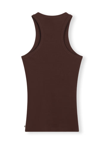 tank top rib | aubergine