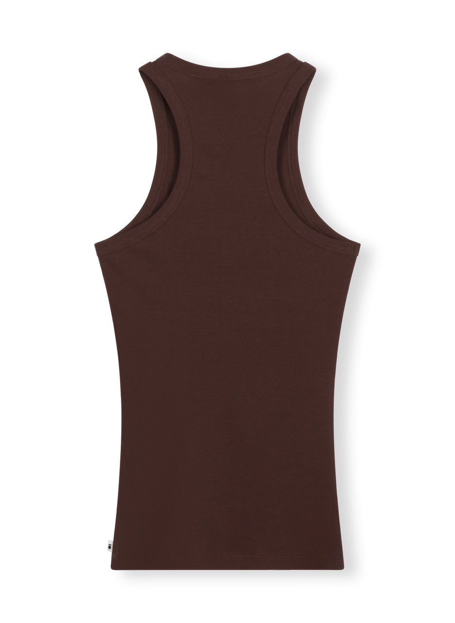 tank top rib | aubergine