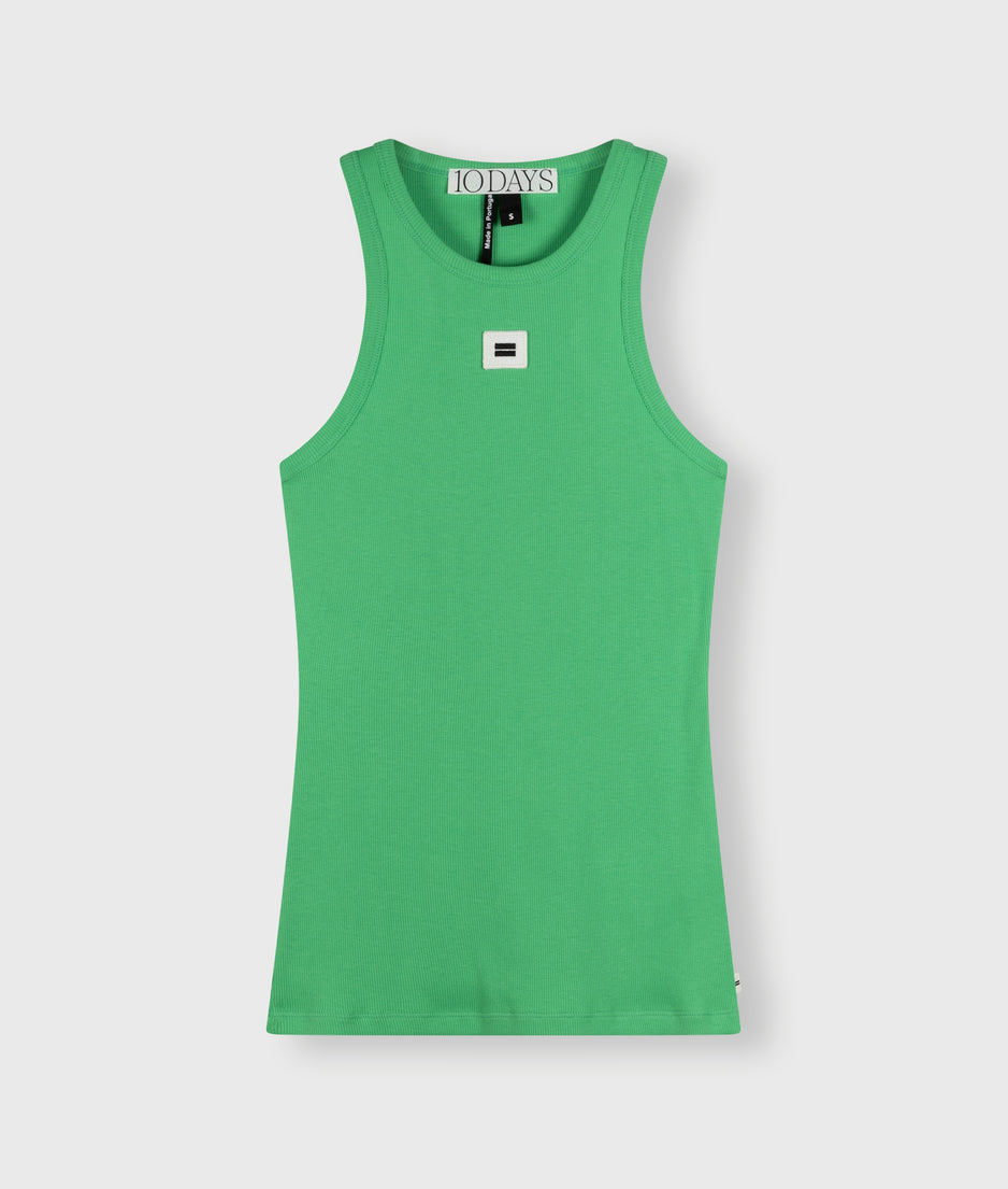 tank top rib | apple green