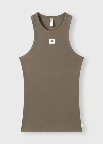 tank top rib | dark moss